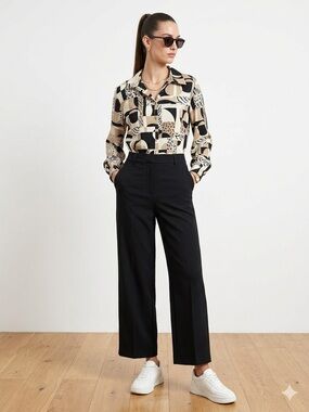 Vintage Alia Color Block Blouse